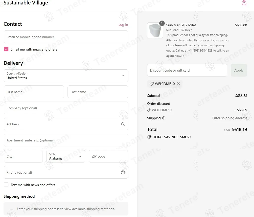 Sustainable Village coupon code: 10% off with Welcome10. Tested and valid as 10 months ago.