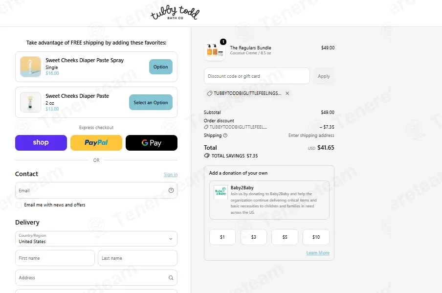 Tubby Todd Bath Co coupon code: 15% off with TUBBYTODDBIGLITTLEFEELINGS15. Tested and valid as 1 month ago.