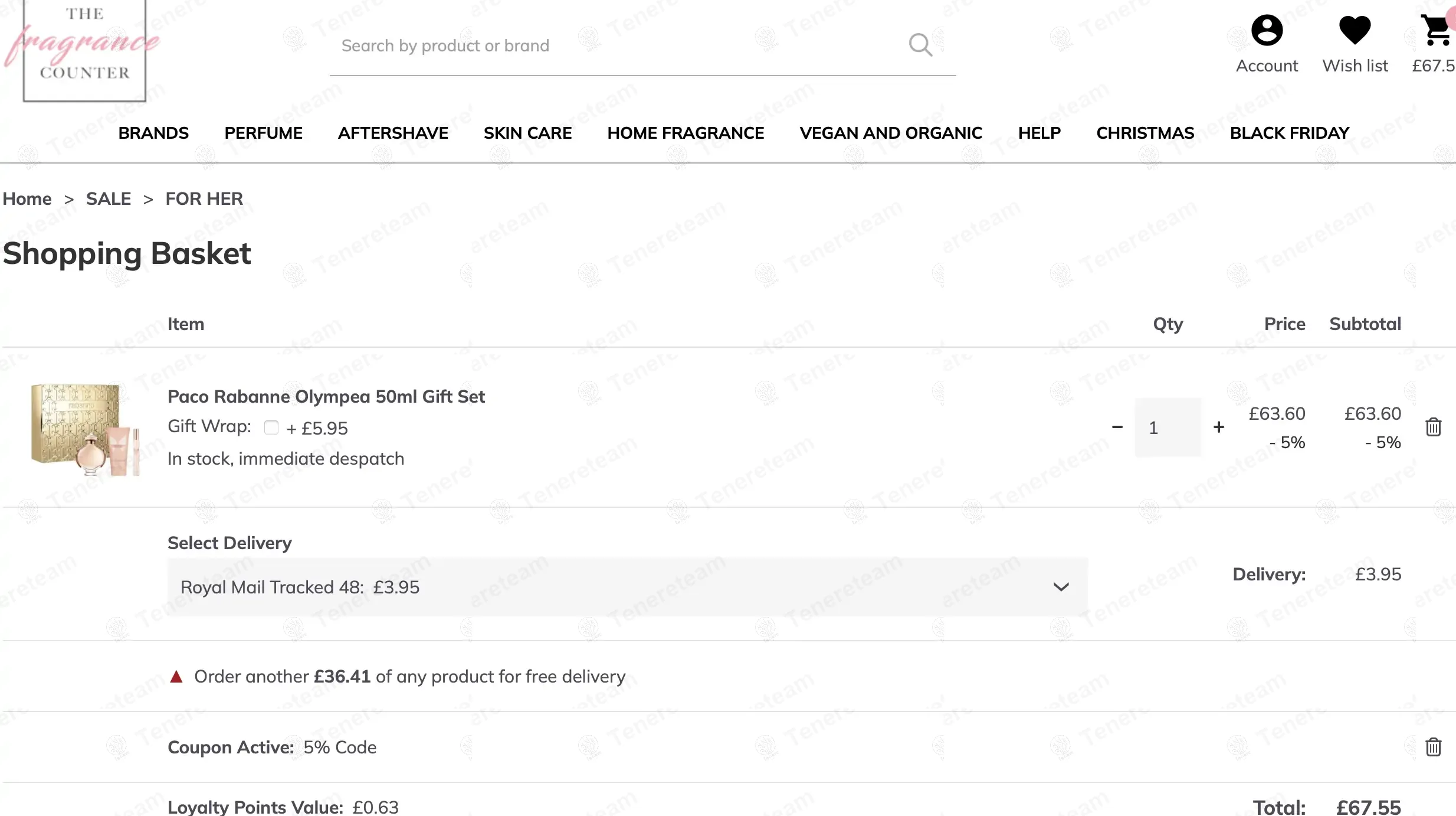 The Fragrance Counter coupon code: 5% off with tfc5percentoff. Tested and valid as 1 year ago.