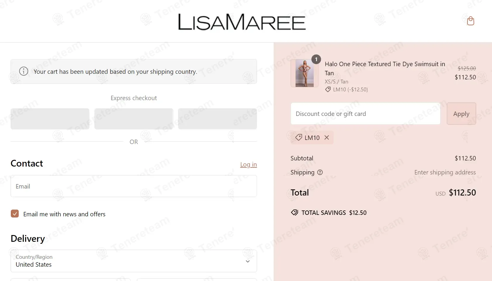 Lisa Maree coupon code: 10% off with LM10. Tested and valid as 1 year ago.