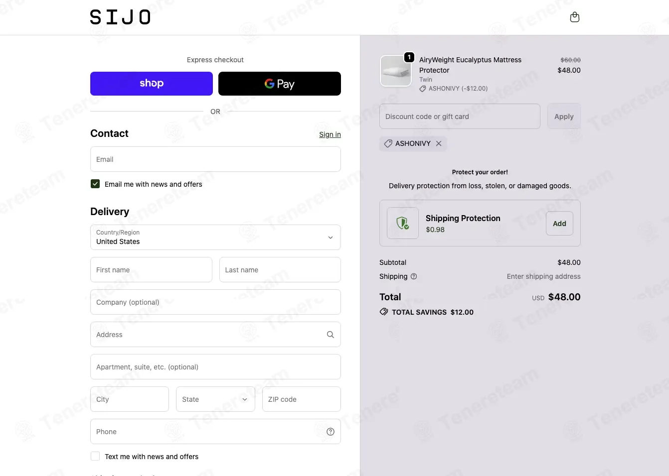 Sijo Home coupon code: 20% off with ASHONIVY. Tested and valid as 1 week ago.