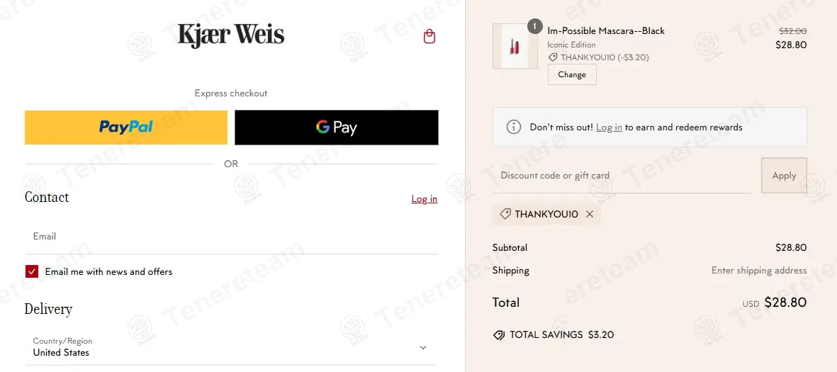 Kjaer Weis coupon code: 10% off with THANKYOU10. Tested and valid as 1 year ago.