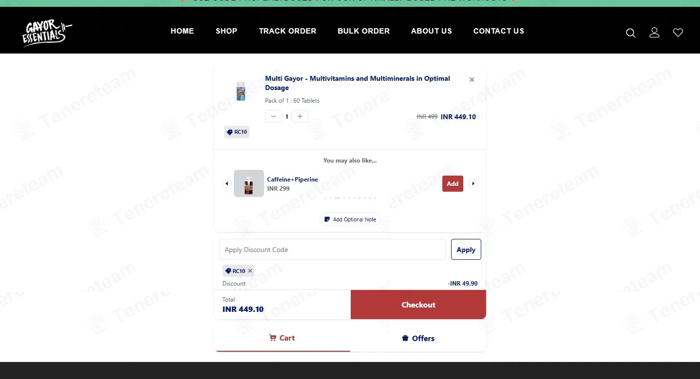 Gayor Essentials coupon code: 10% off with RC10. Tested and valid as 6 months ago.