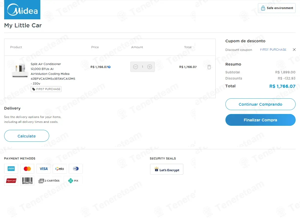 Midea BR coupon code: 5% off with PRIMEIRACOMPRA. Tested and valid as 1 month ago.