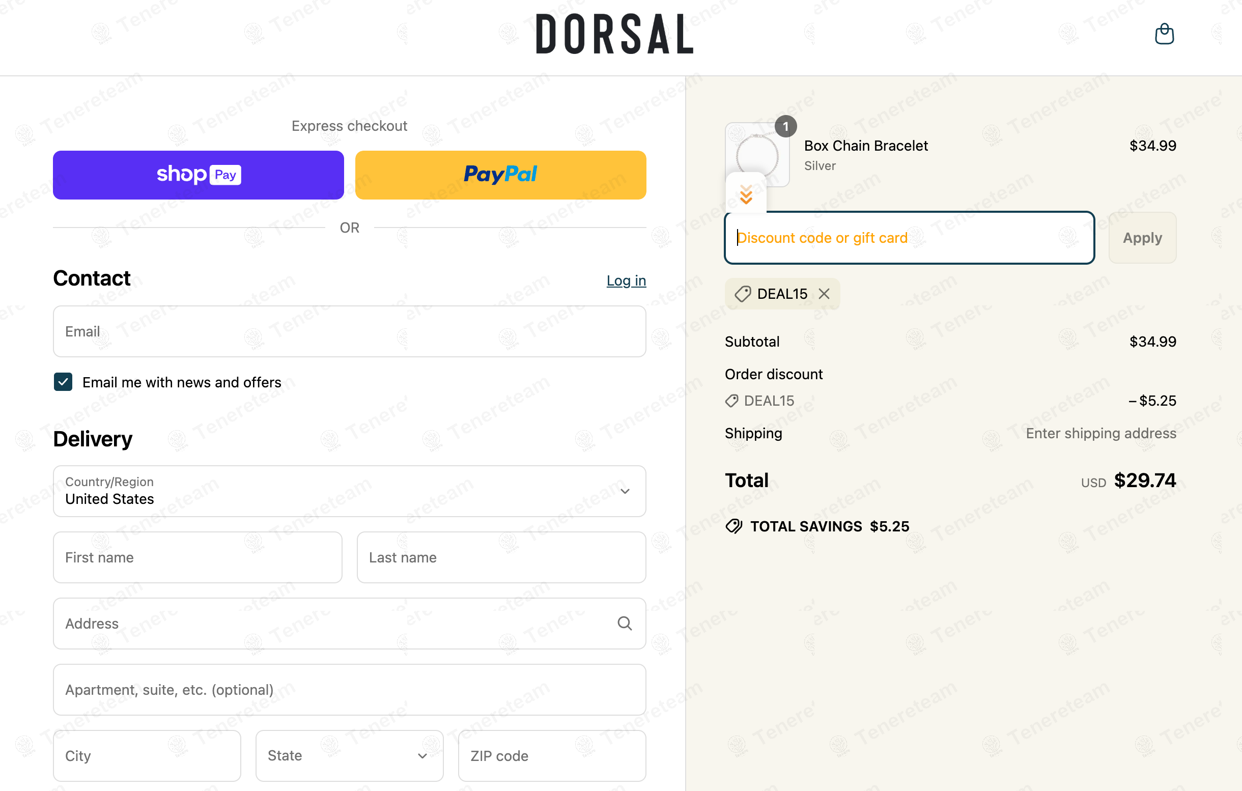 Dorsal Bracelets coupon code: 15% off with DEAL15. Tested and valid as 1 year ago.