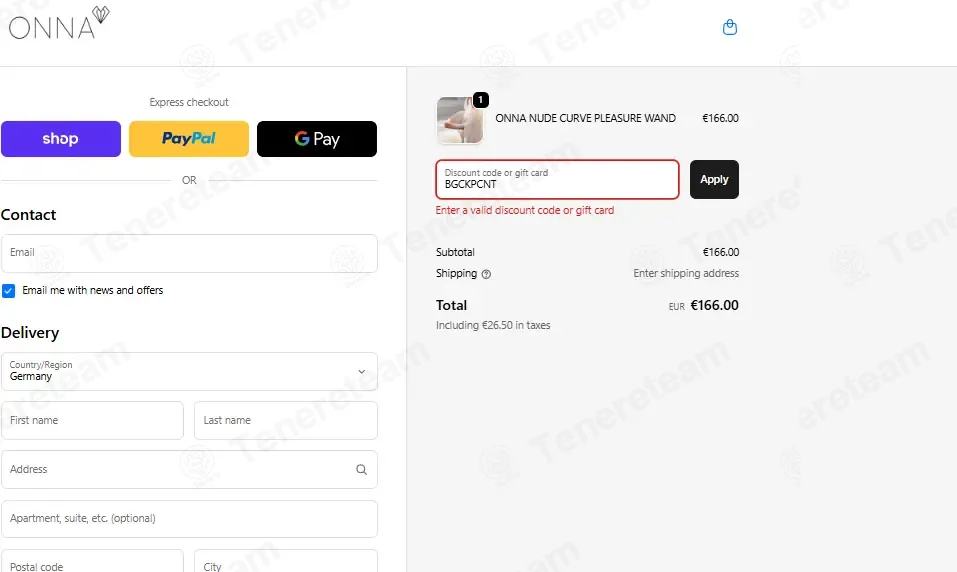 Onna Lifestyle coupon code: 15% off with BGCKPCNT. Tested and valid as 2 weeks ago.