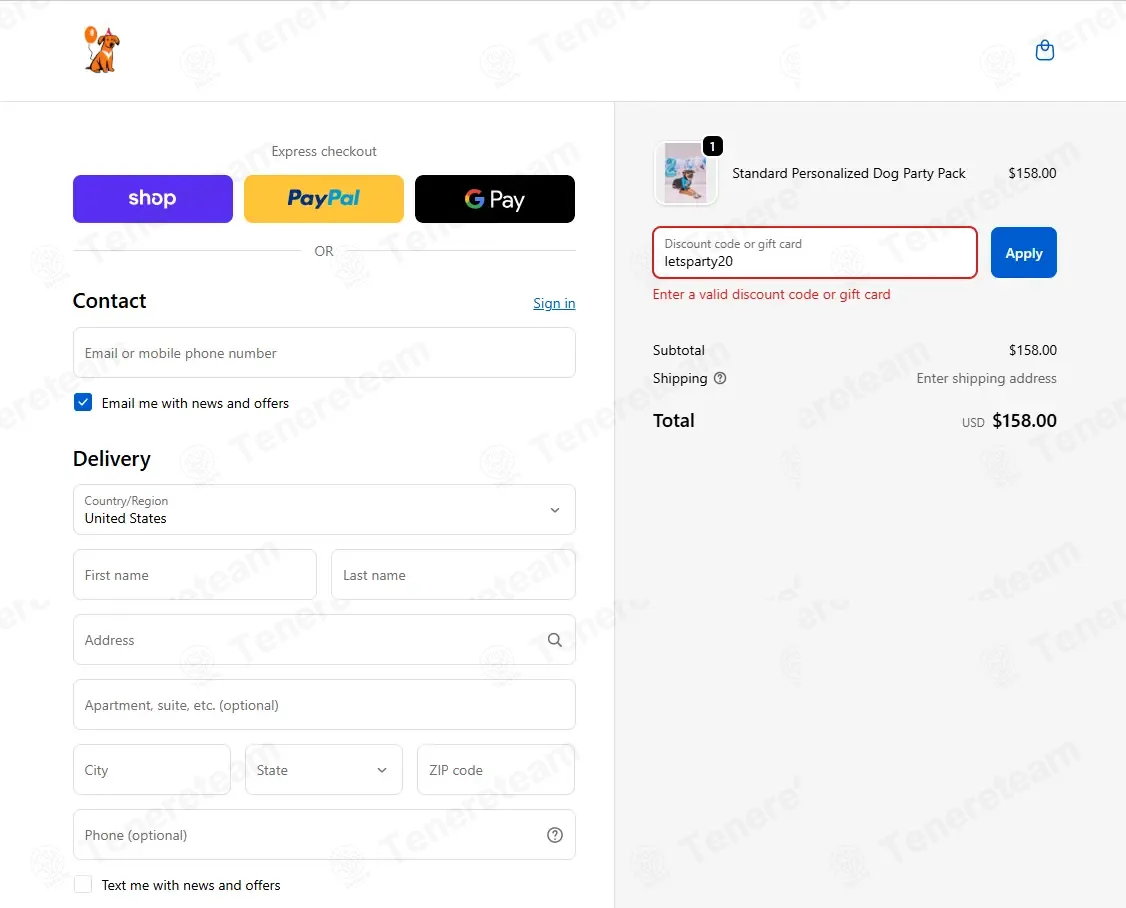 Get Party Animal coupon code: $20 off with letsparty20. Tested and valid as 3 months ago.