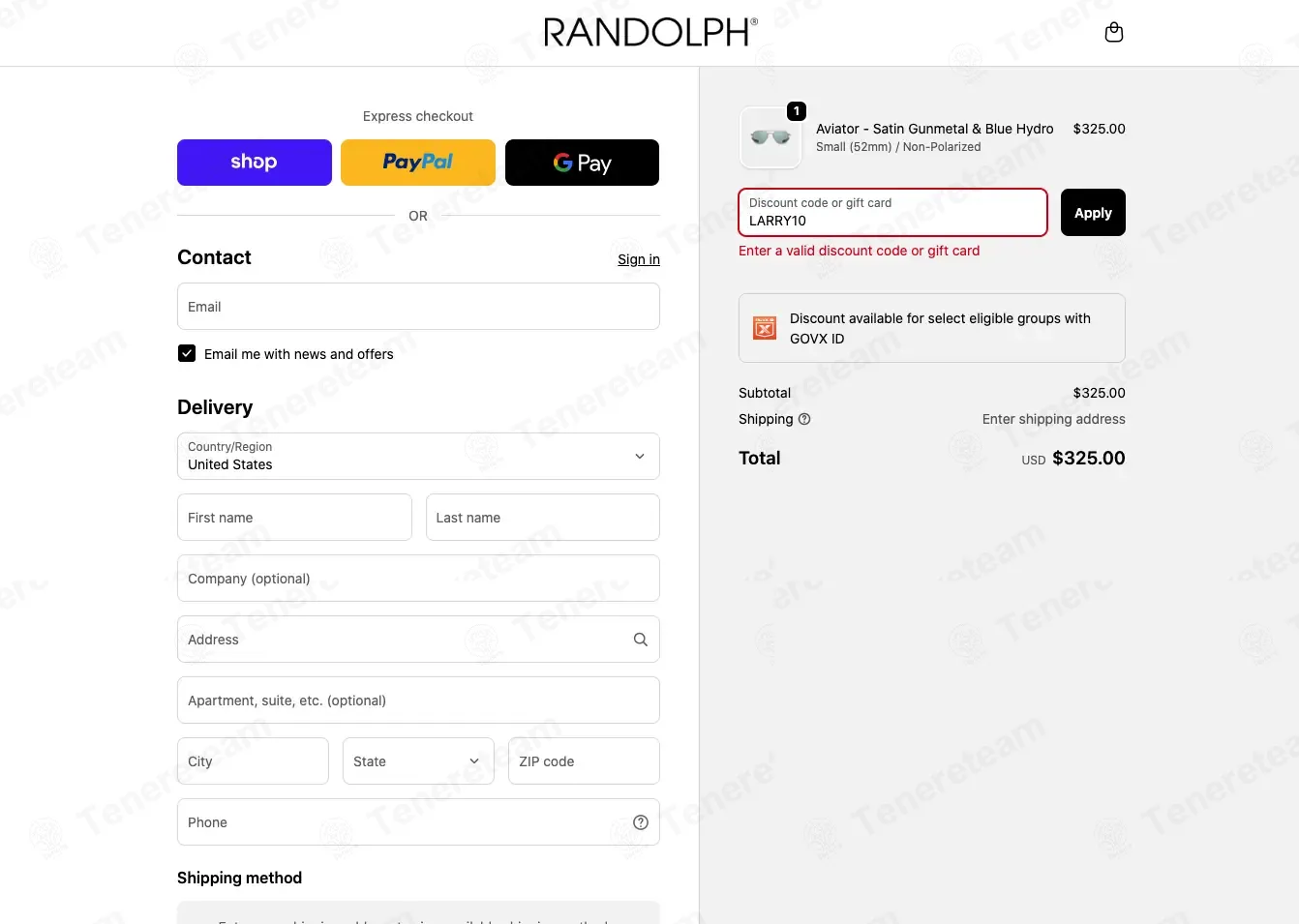 Randolph USA coupon code: 10% off with LARRY10. Tested and valid as 2 minutes ago.