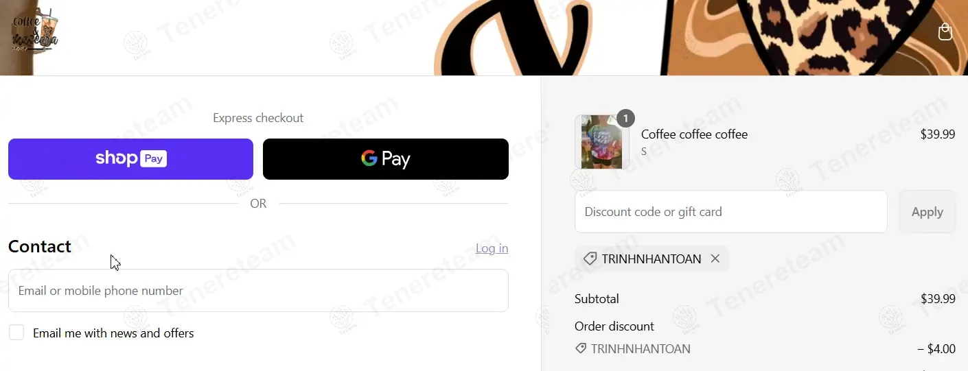 Coffee and Mascara by Riss apply coupon code