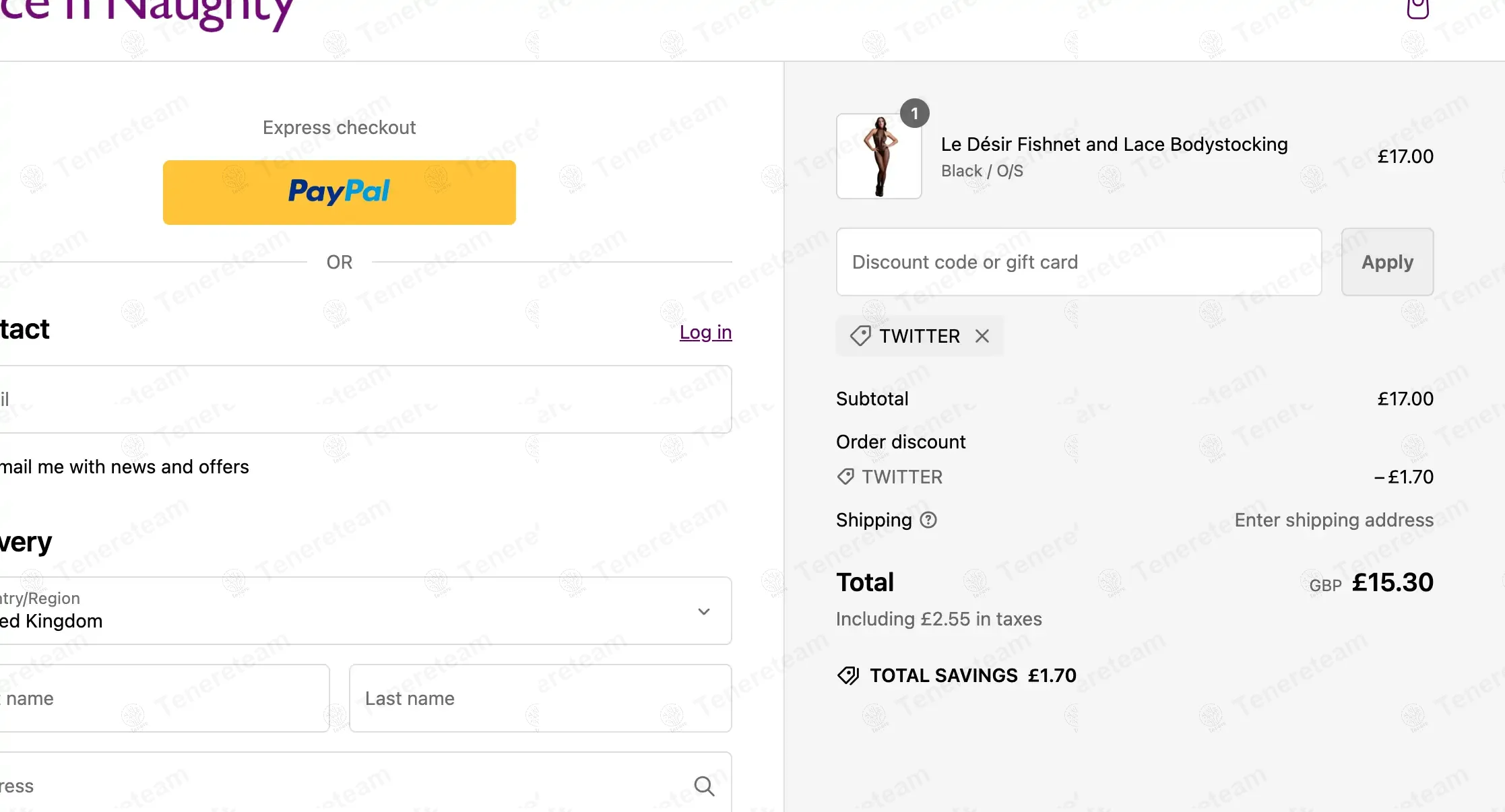 Nice 'n' Naughty apply coupon code