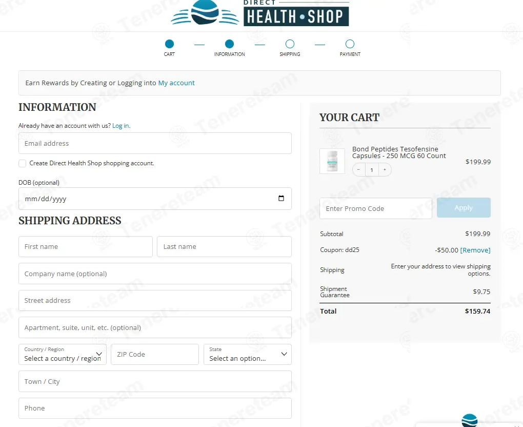 Direct Health Shop coupon code: 25% off with Dd25. Tested and valid as 3 weeks ago.