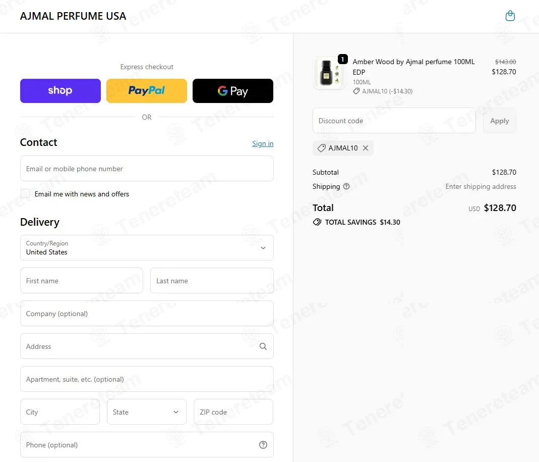 Ajmal Perfume USA coupon code: 10% off with AJMAL10. Tested and valid as 2 months ago.
