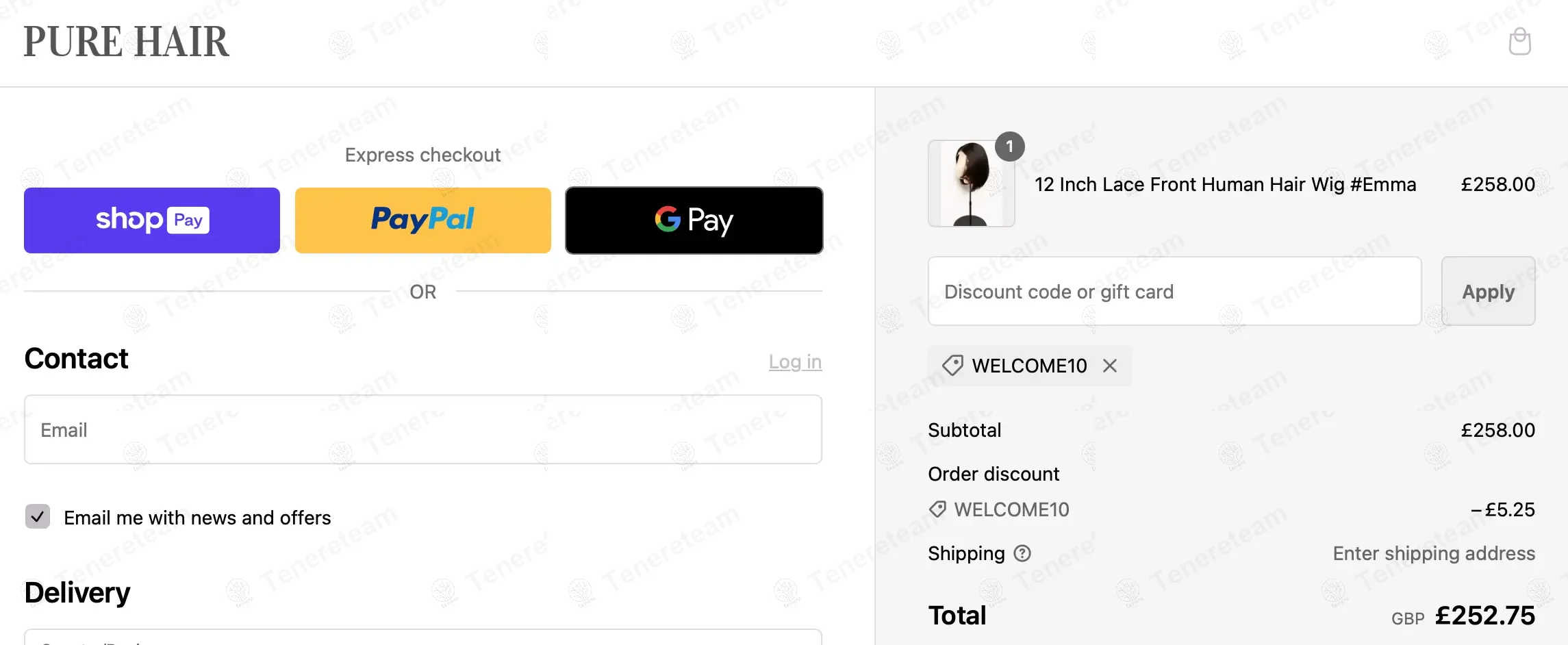 Pure Hair Extensions coupon code: 2% off with WELCOME10. Tested and valid as 1 year ago.