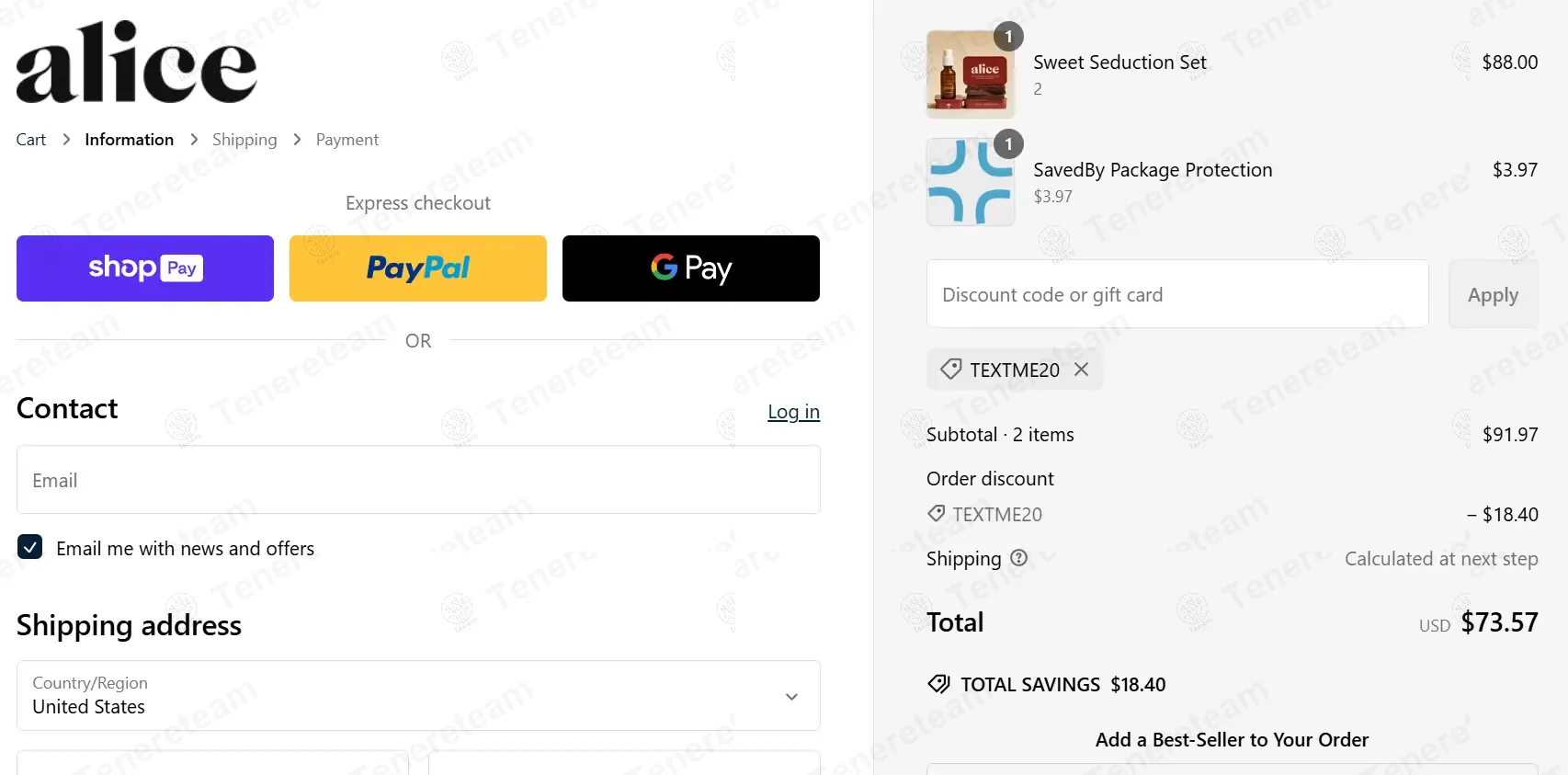 Alice Mushrooms coupon code: 20% off with TEXTME20. Tested and valid as 1 year ago.