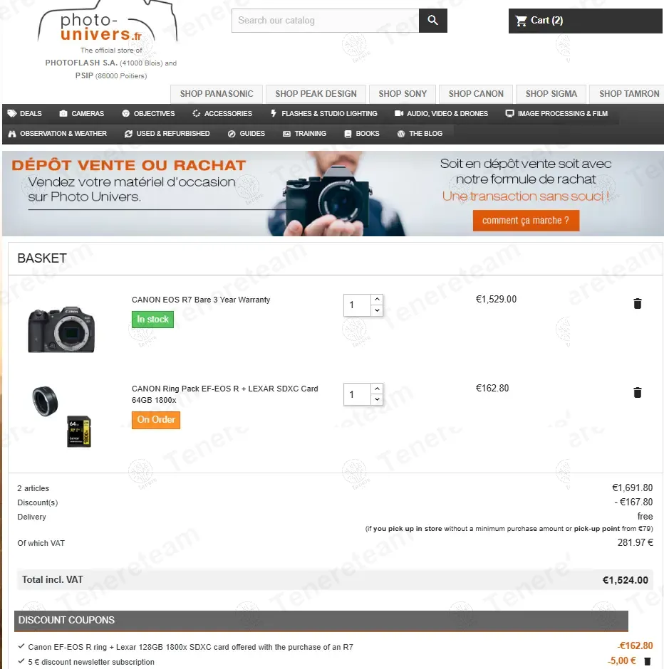 Photo Univers FR coupon code: €5 off with 5CADNEWS. Tested and valid as 1 year ago.