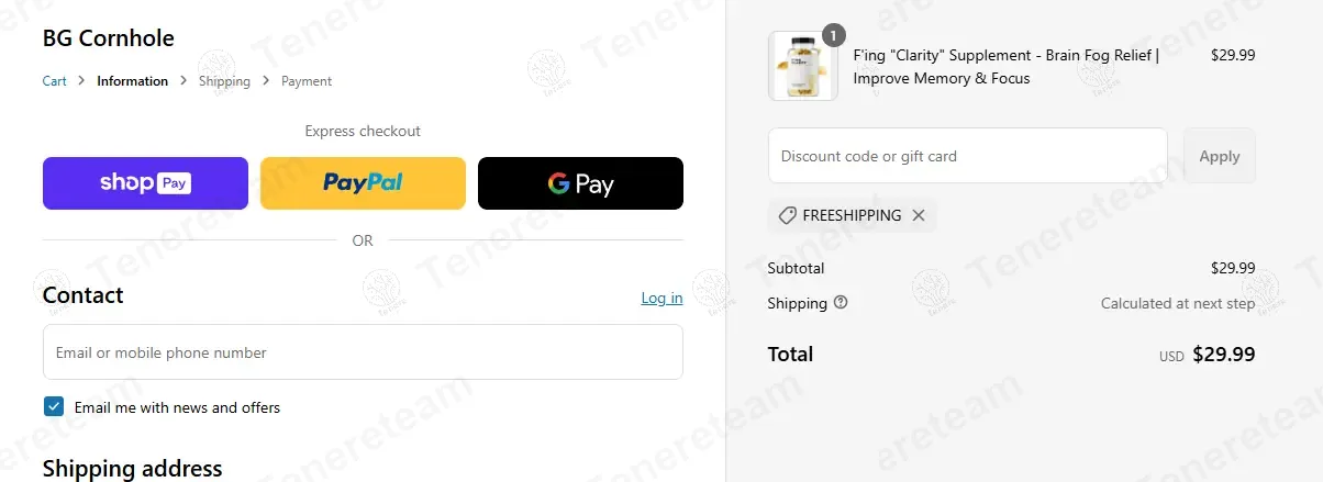 BG Cornhole apply coupon code