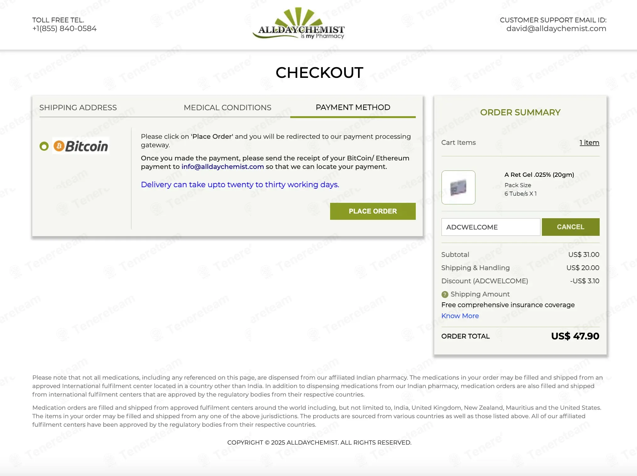 Alldaychemist.com Reviews - Read Customer Reviews of Alldaychemist.com