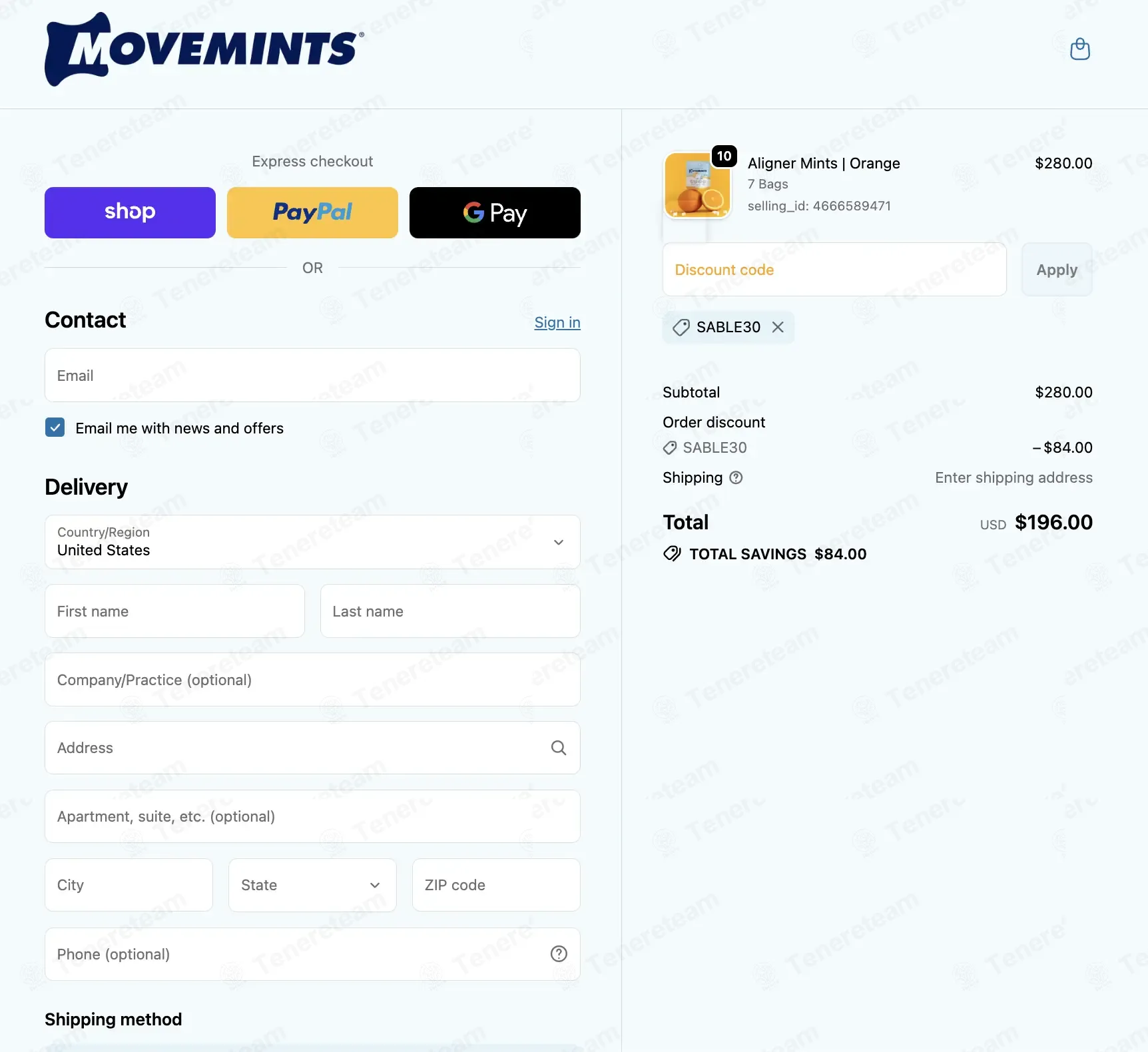 Movemints coupon code: 30% off with SABLE30. Tested and valid as 3 weeks ago.