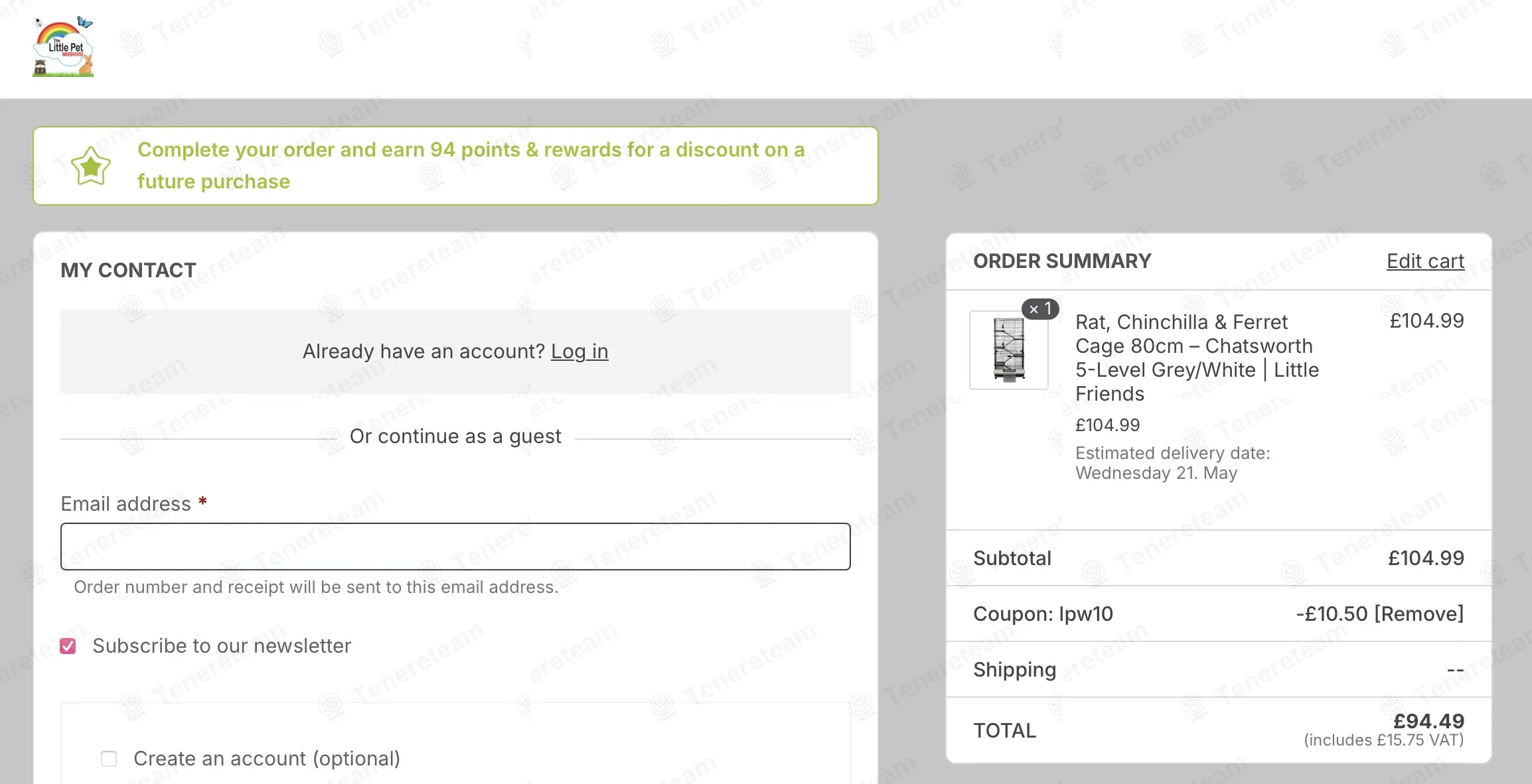 Little Pet Warehouse coupon code: 10% off with LPW10. Tested and valid as 1 year ago.