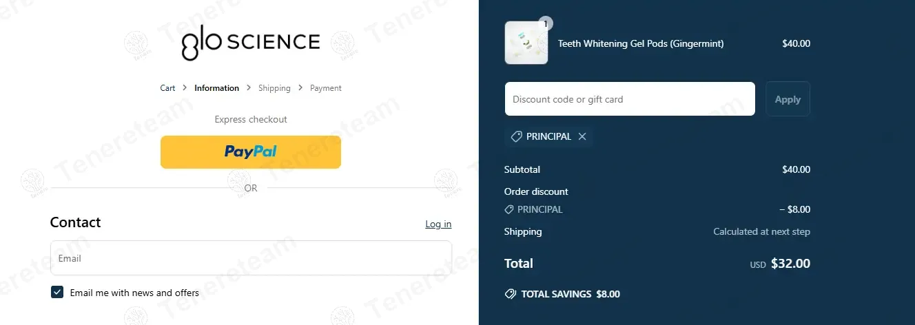 Gloscience.com coupon code: 20% off with PRINCIPAL. Tested and valid as 1 year ago.