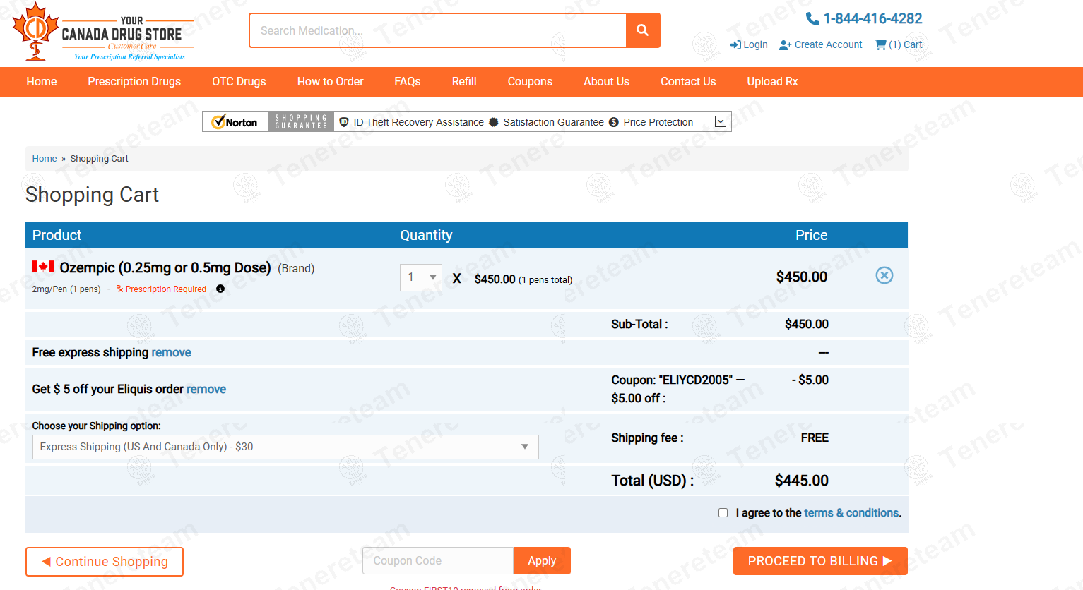 Your Canada Drug Store coupon code: $5 off with ELIYCD2005. Tested and valid as 1 year ago.