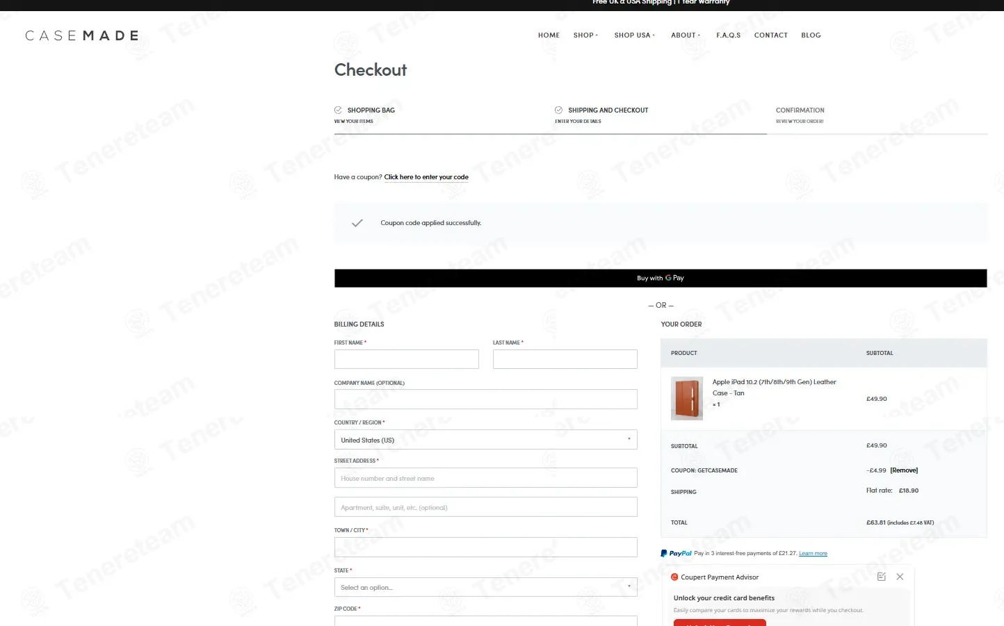 Case Made coupon code: 10% off with getcasemade. Tested and valid as 4 days ago.