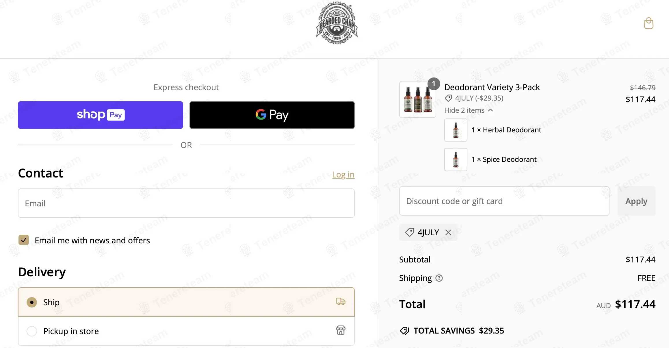 The Bearded Chap coupon code: 20% off with 4July. Tested and valid as 9 months ago.