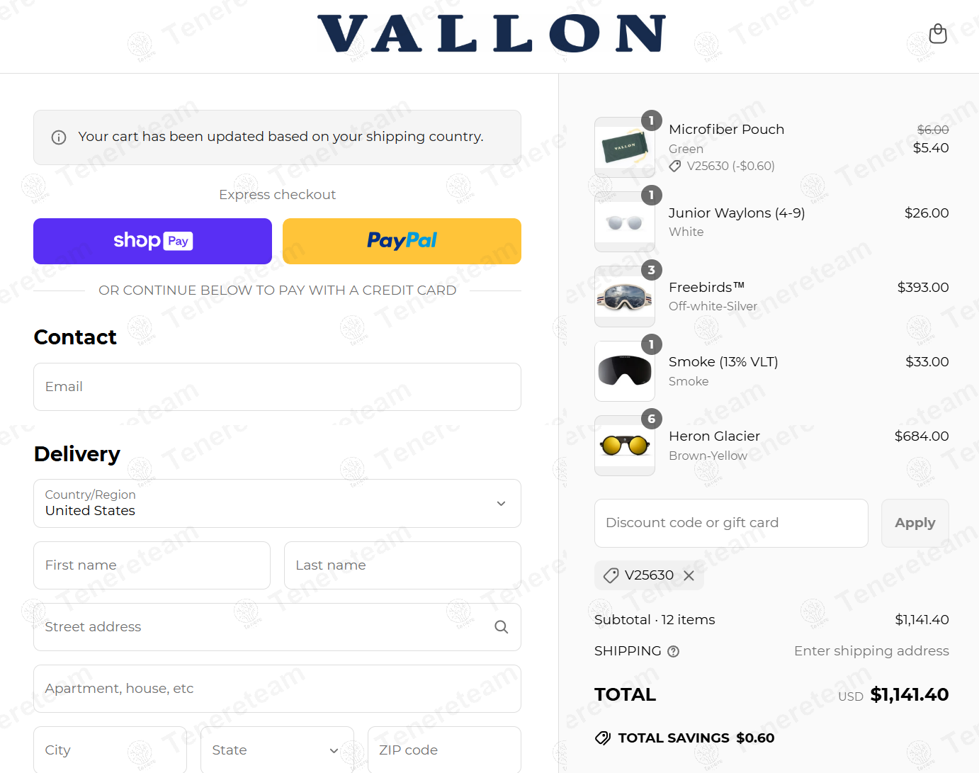 Vallon coupon code: 10% off with V25630. Tested and valid as 1 year ago.
