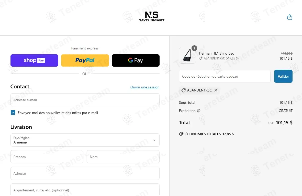Nayo Smart coupon code: 15% off with ABANDEN1R5C. Tested and valid as 1 year ago.