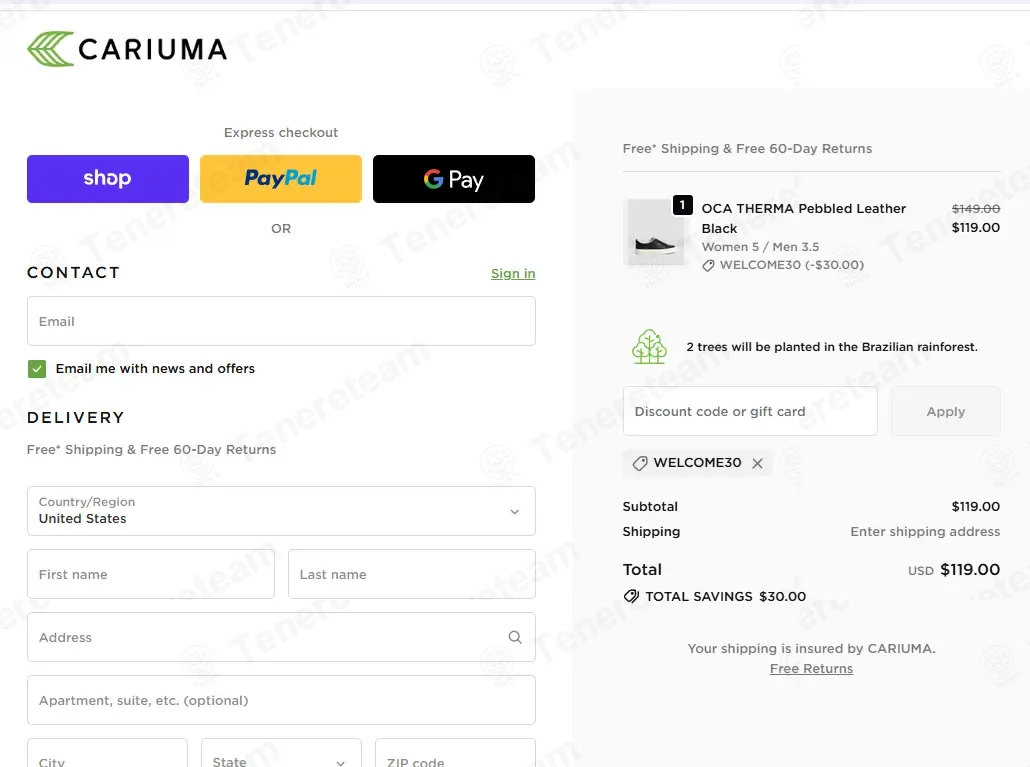 Cariuma Europe coupon code: $30 off with WELCOME30. Tested and valid as 7 months ago.
