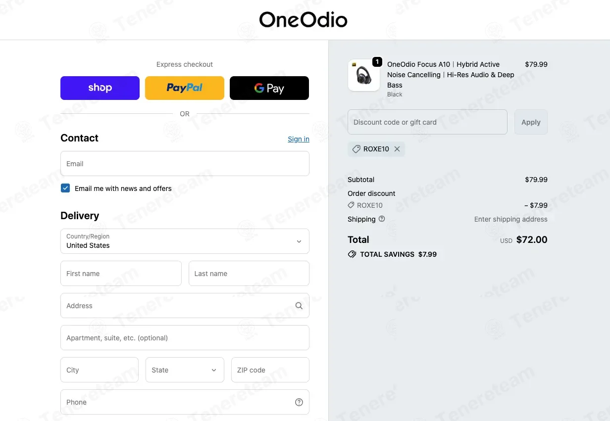 OneOdio coupon code: 10% off with ROXE10. Tested and valid as 1 week ago.