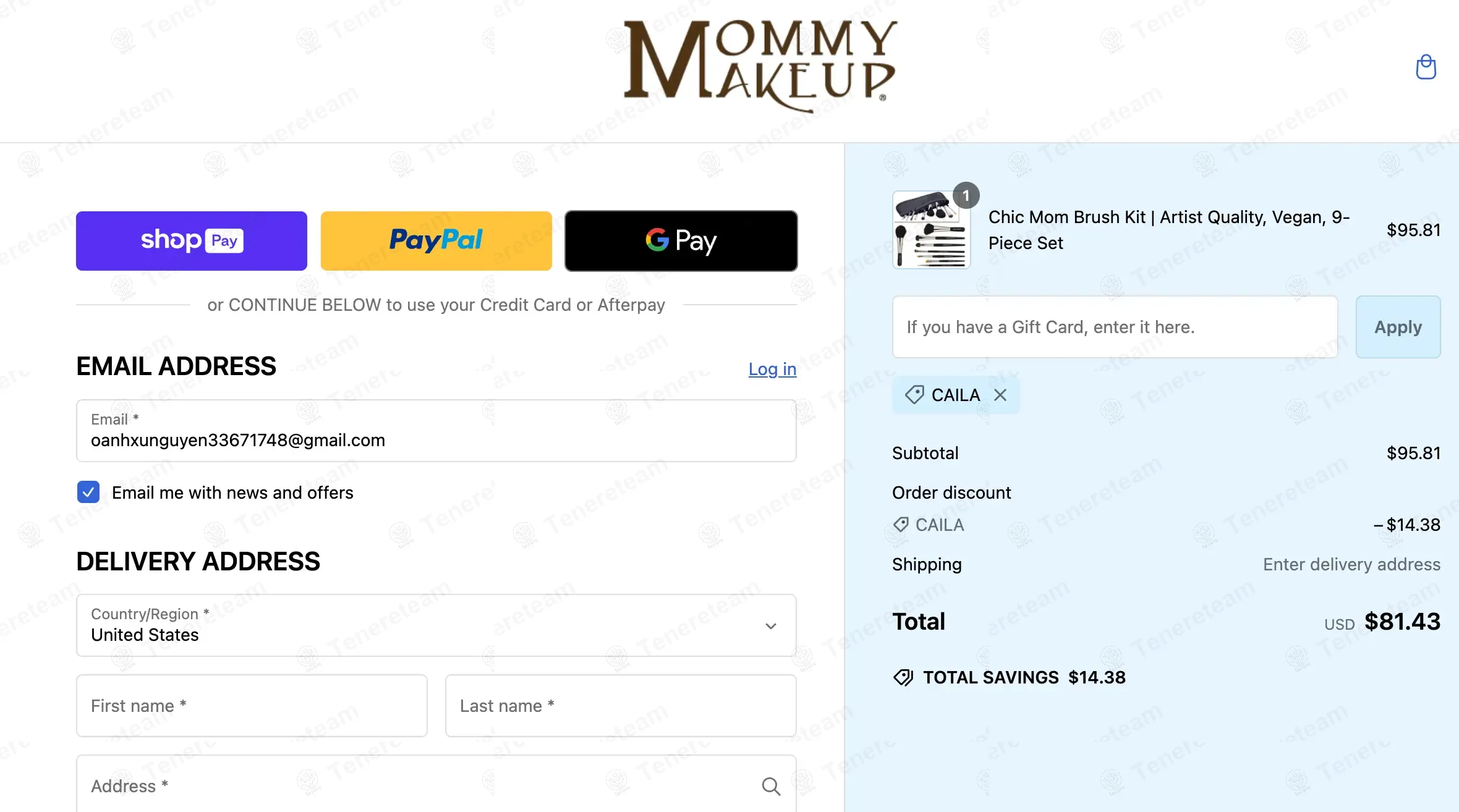 Mommy Makeup coupon code: 20% off with CAILA. Tested and valid as 1 year ago.