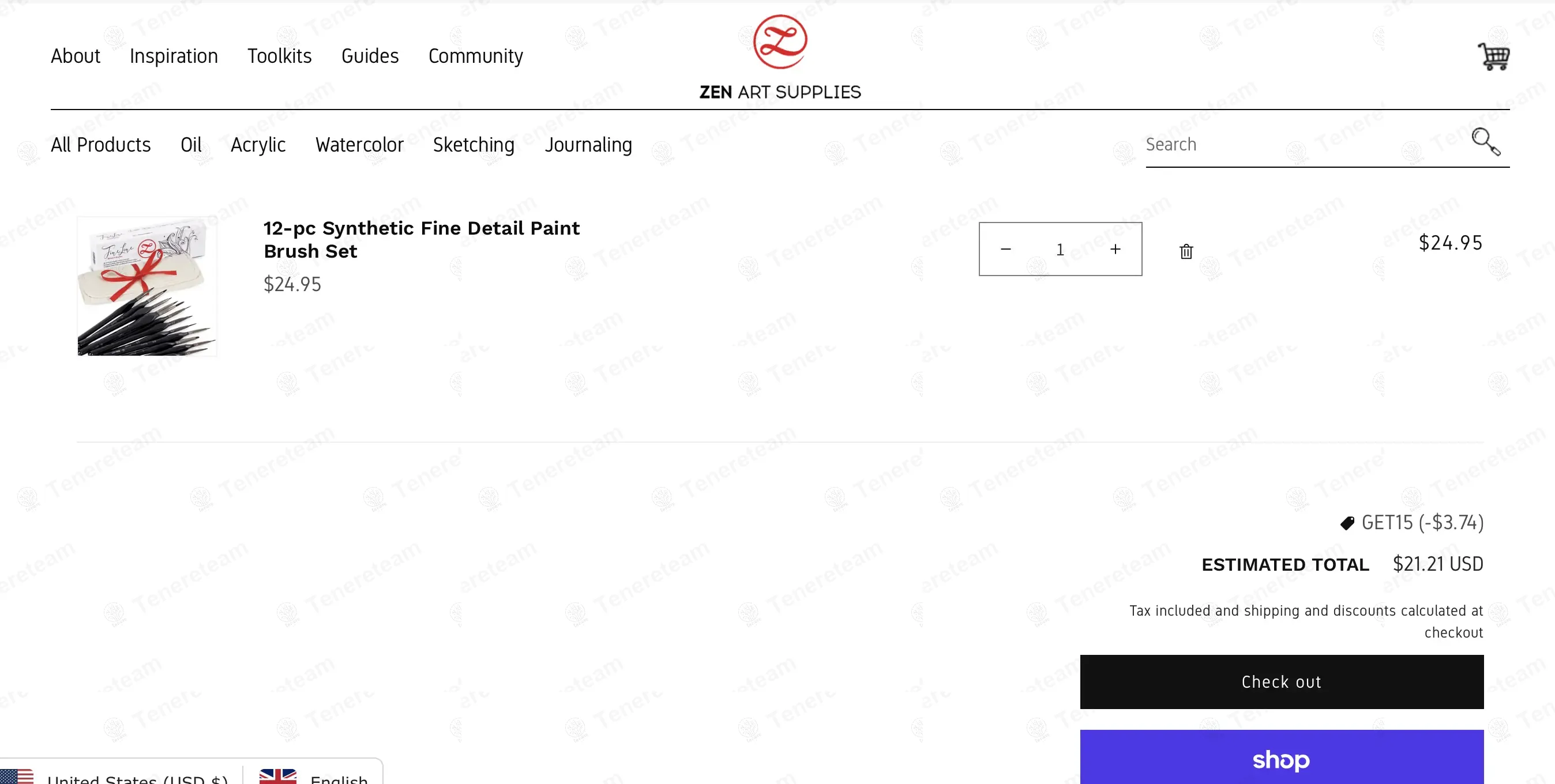 ZenART coupon code: 15% off with GET15. Tested and valid as 10 months ago.
