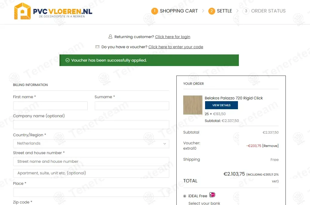 Pvc Vloeren NL coupon code: 10% off with extra10. Tested and valid as 1 year ago.