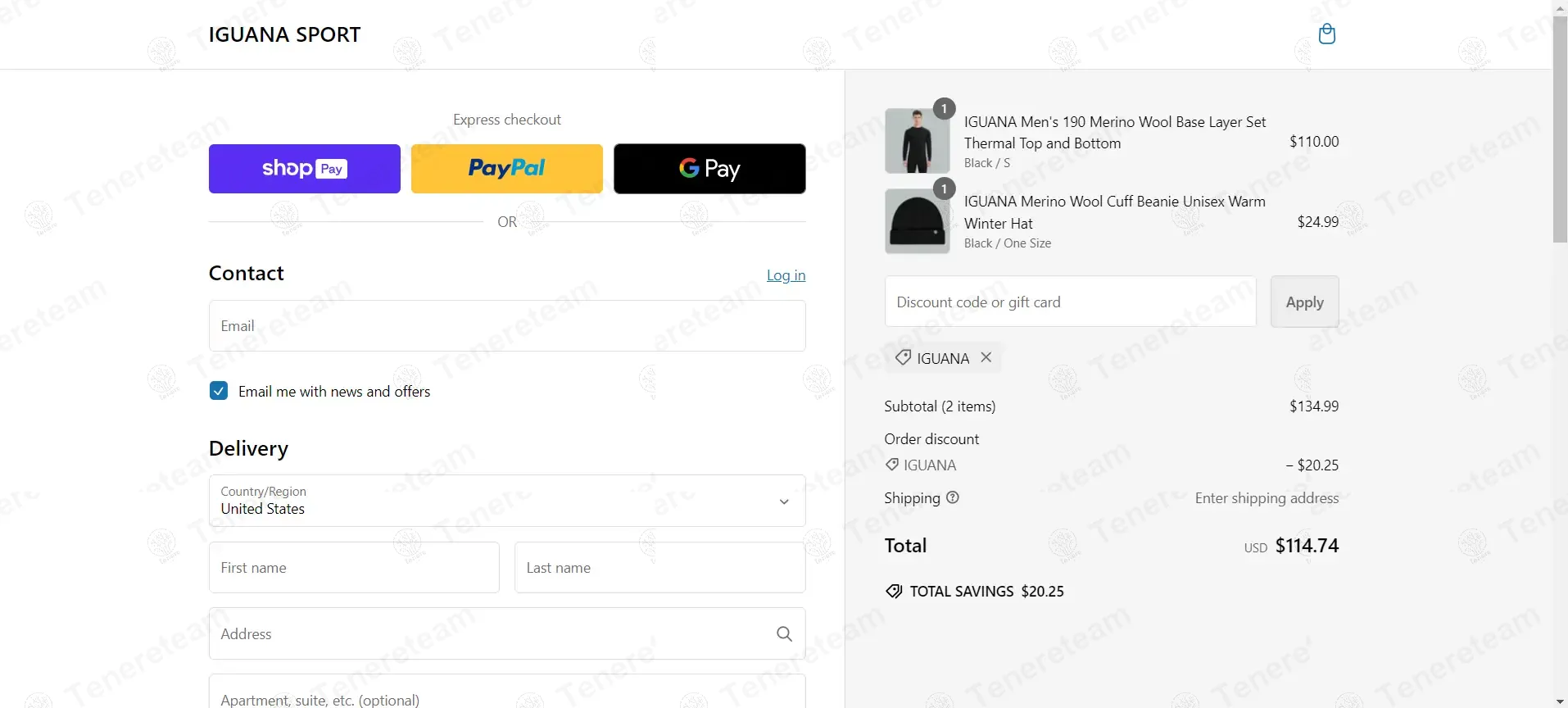 Iguana Sport coupon code: 15% off with IGUANA. Tested and valid as 9 months ago.