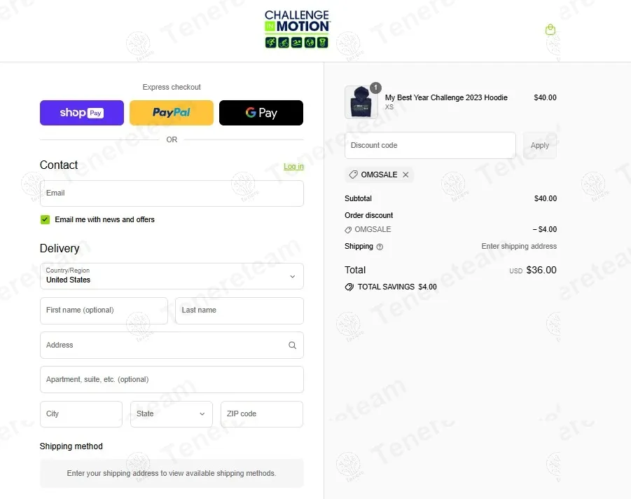 Challenge in Motion coupon code: 10% off with OMGSALE. Tested and valid as 7 months ago.