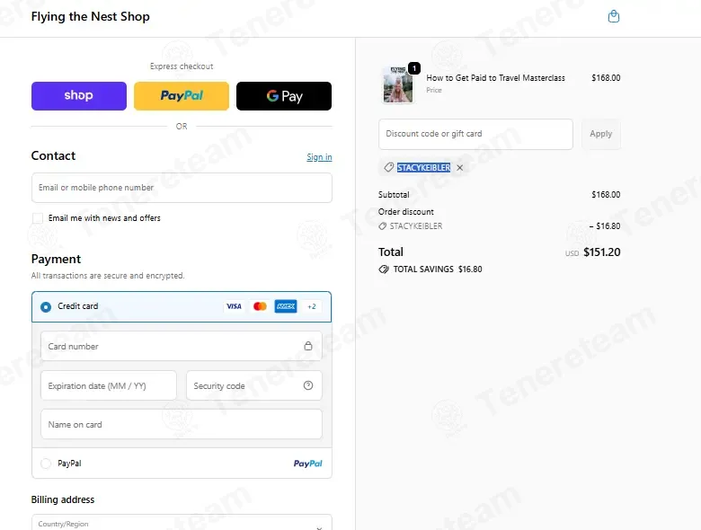 Flying the Nest Shop coupon code: 10% off with STACYKEIBLER. Tested and valid as 3 weeks ago.