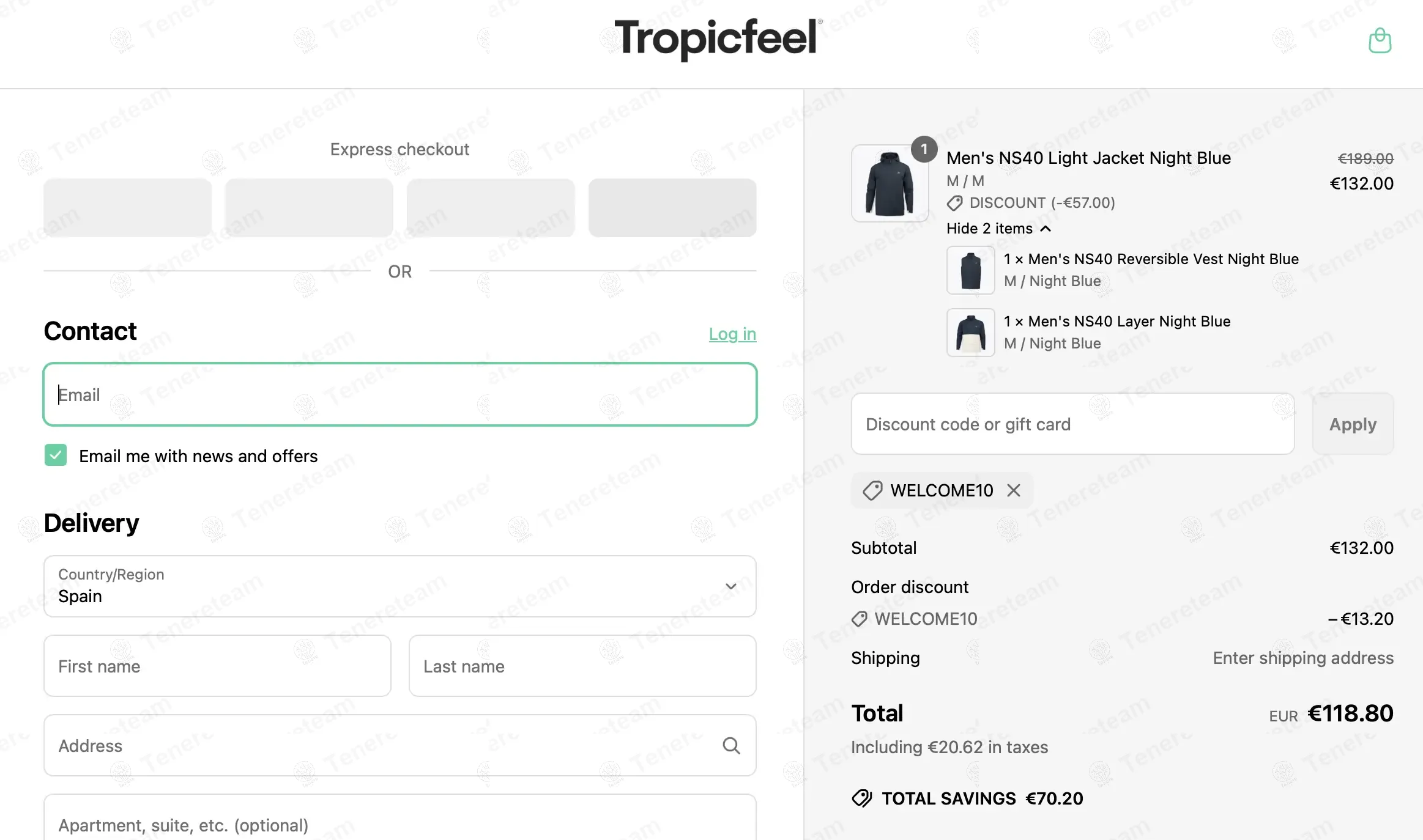 Tropic Feel Shop coupon code: 10% off with WELCOME10. Tested and valid as 1 year ago.