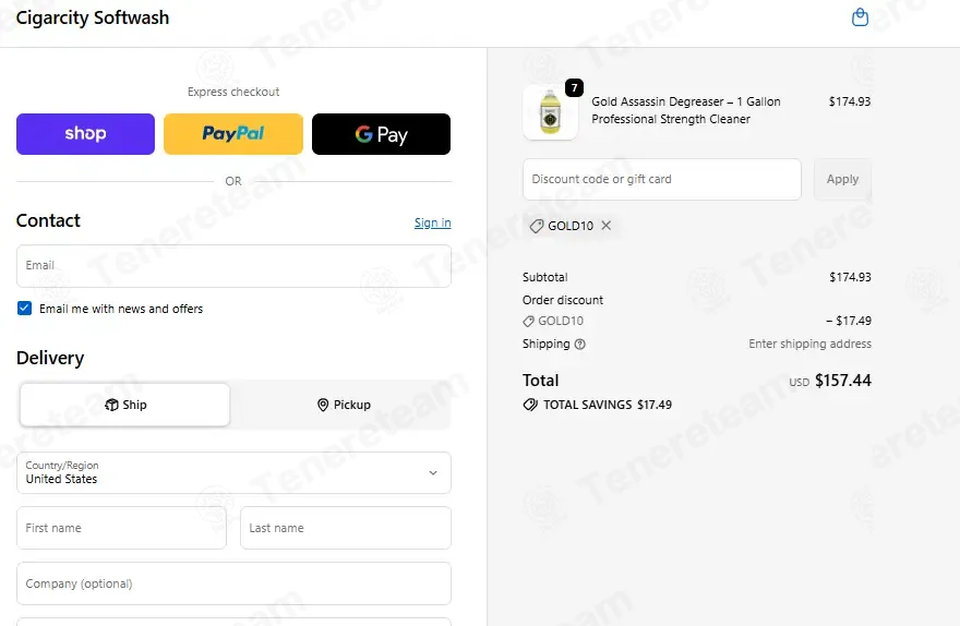 Cigar City Softwash coupon code: 10% off with GOLD10. Tested and valid as 5 days ago.