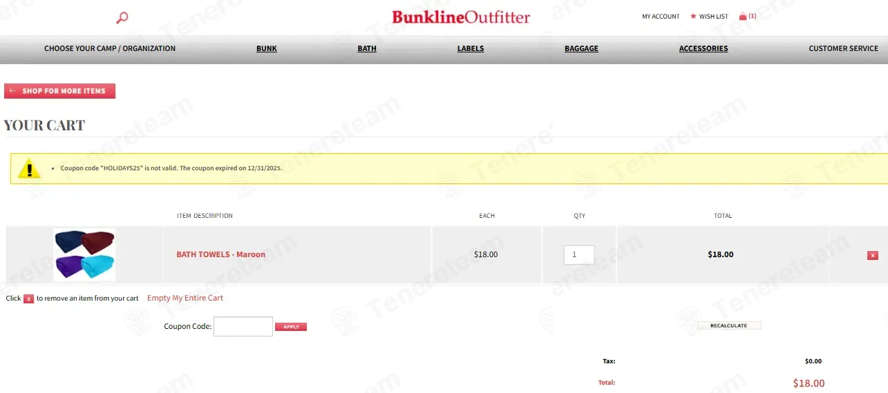Bunkline coupon code: 25% off with HOLIDAYS25. Tested and valid as 2 weeks ago.