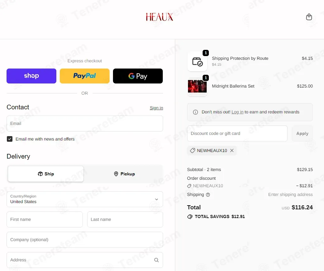 Heaux Cosmetics coupon code: 10% off with NEWHEAUX10. Tested and valid as 3 weeks ago.
