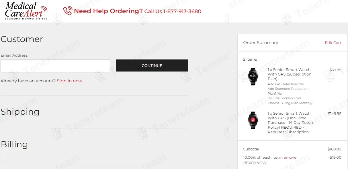 Medical Care Alert coupon code: 10% off with READYNOW. Tested and valid as 1 year ago.