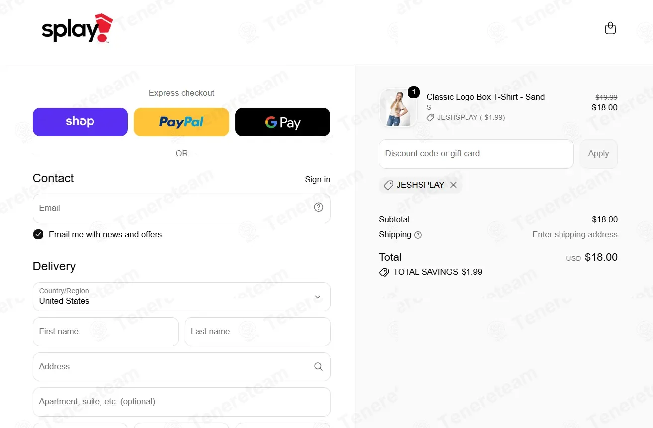 Splay Shoes coupon code: 10% off with JESHSPLAY. Tested and valid as 2 weeks ago.