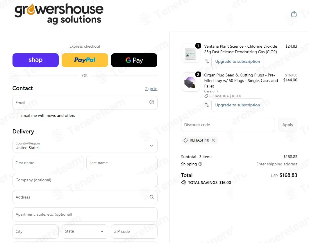 Growers House coupon code: 10% off with REHASH10. Tested and valid as 1 week ago.