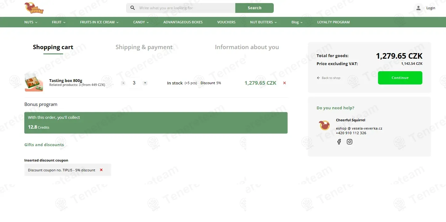 Vesela Veverka CZ coupon code: 5% off with TIPLI5. Tested and valid as 1 year ago.
