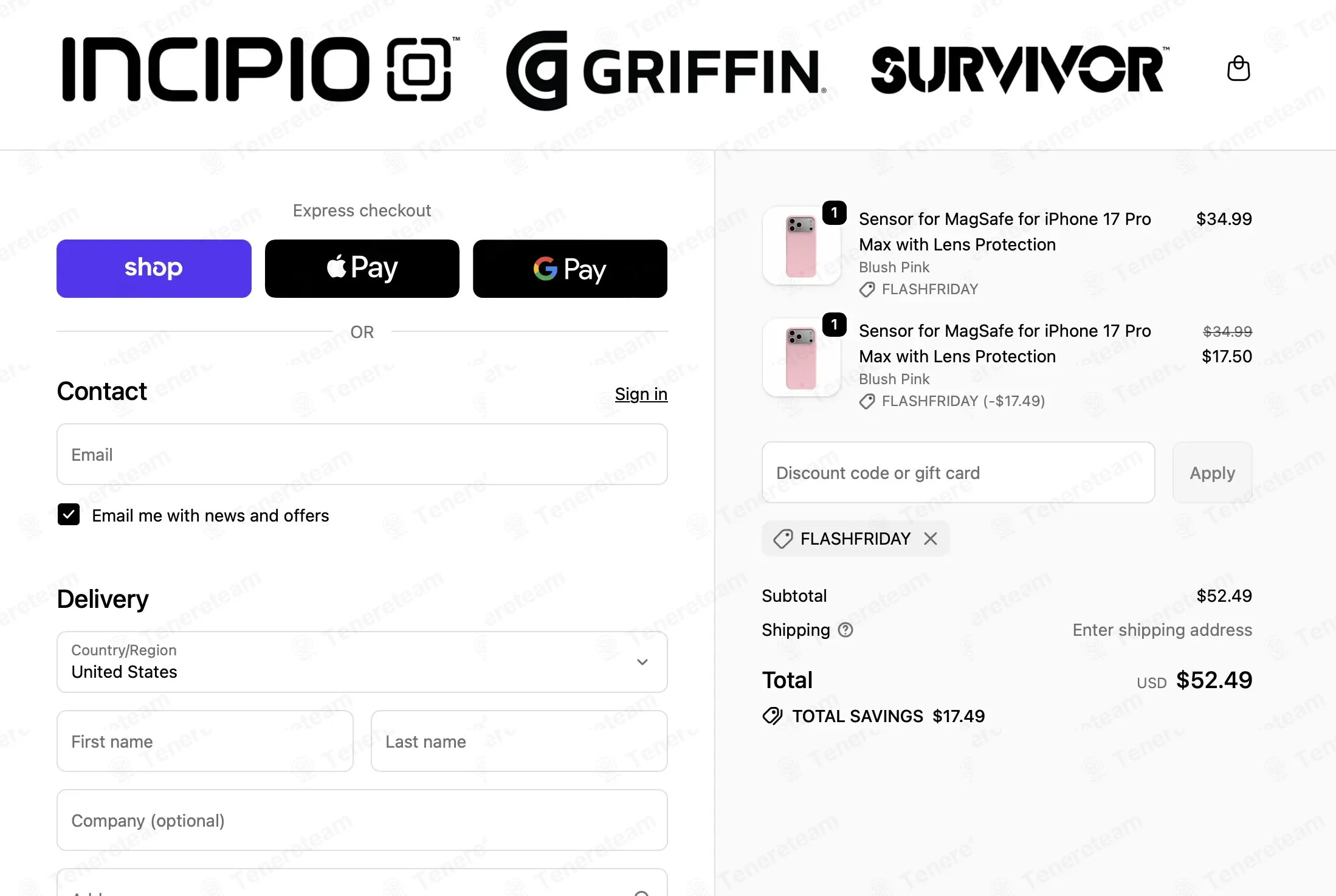 Incipio coupon code: Sale off with FLASHFRIDAY. Tested and valid as 6 months ago.