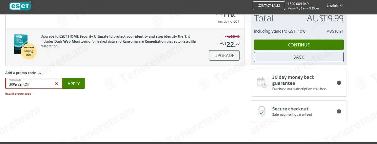 ESET coupon code: 30% off with 30PercentOff. Tested and valid as 2 weeks ago.