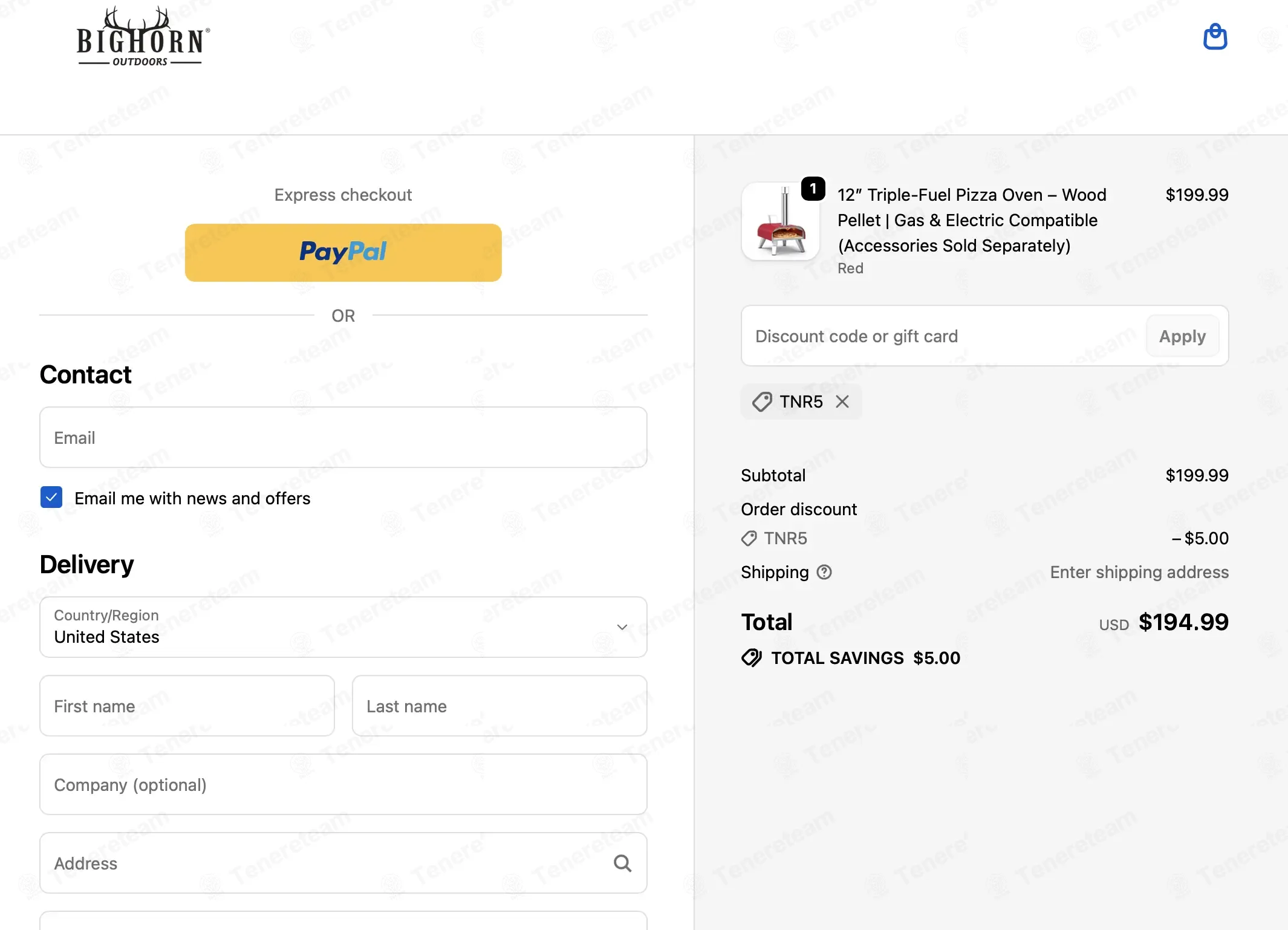 Big Horn Outdoors coupon code: $5 off with TNR5. Tested and valid as 1 month ago.