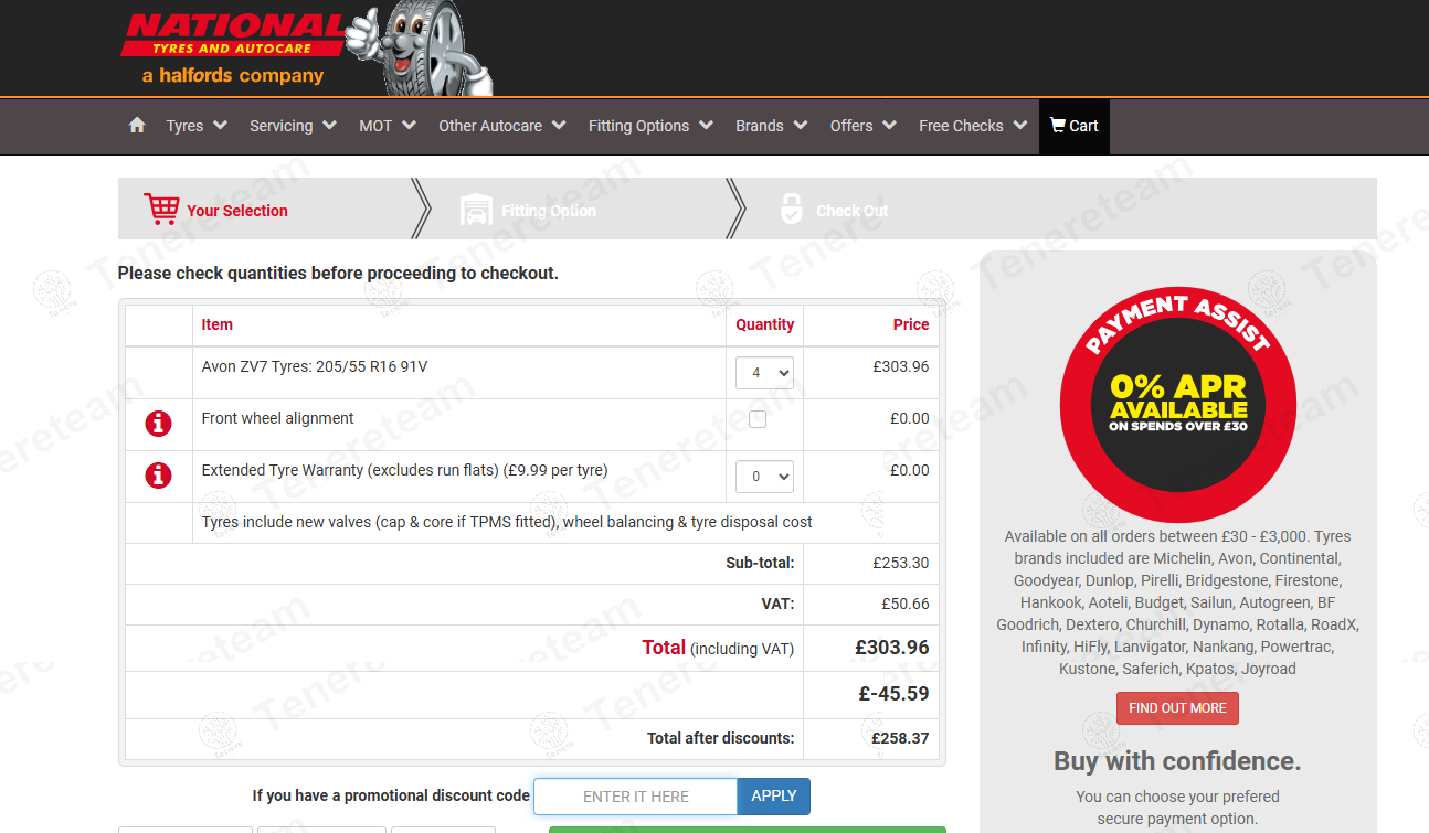 National Tyres and Autocare coupon code: 15% off with AV15. Tested and valid as 1 year ago.