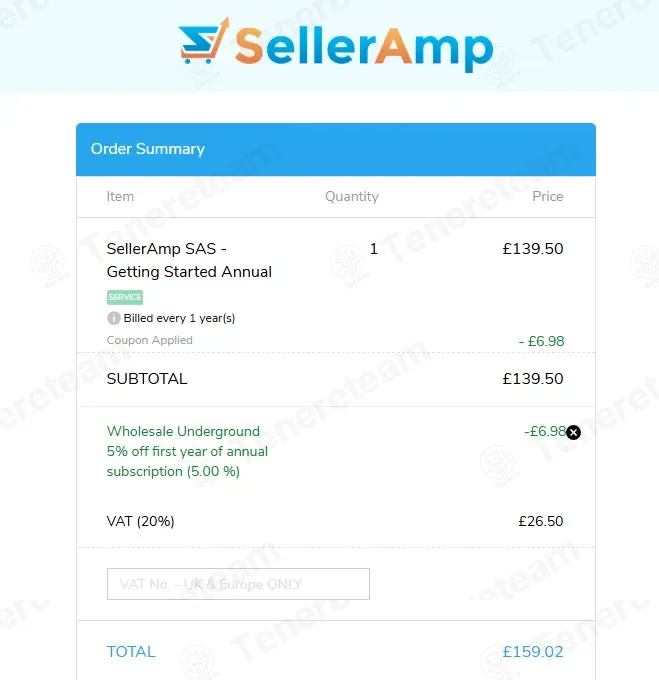 Seller Amp coupon code: 5% off with WSU5_ANNUAL. Tested and valid as 2 months ago.